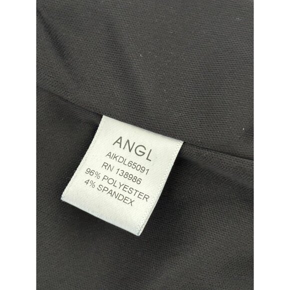 Mini Skirt Small BodyCon Gold Zip Adjustable Slit Streetwear Minimalist Preppy - Picture 10 of 15